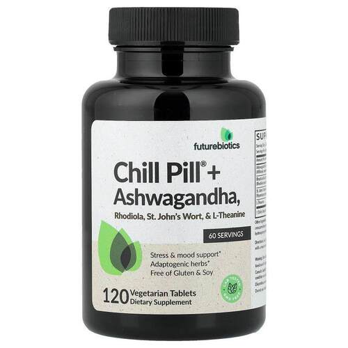 Futurebiotics,Chill Pill® + Ashwagandha, 120 Vegetarian Tabl