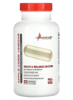 Metabolic Nutrition,苹果醋，90 粒胶囊
