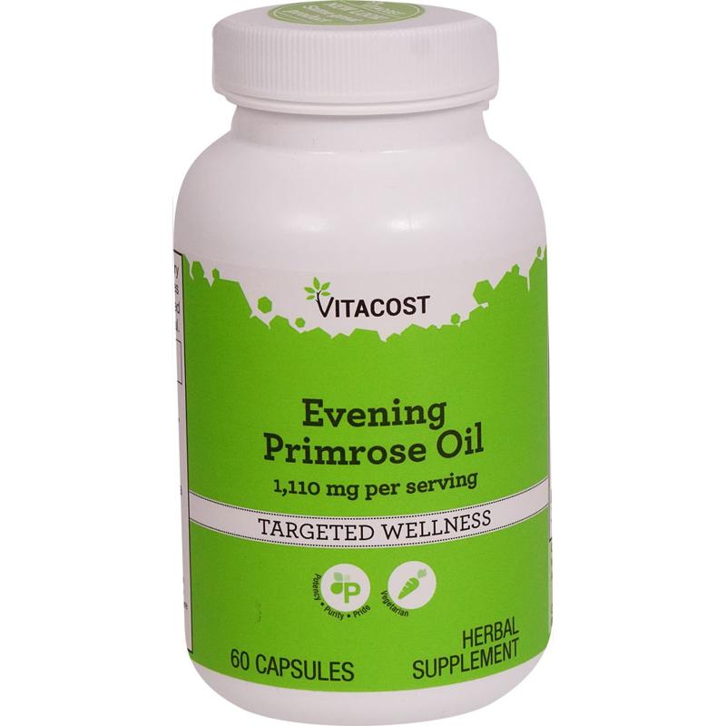 Vitacost,Evening Primrose Oil, 1110 mg per serving, 60 Capsu - 实物图