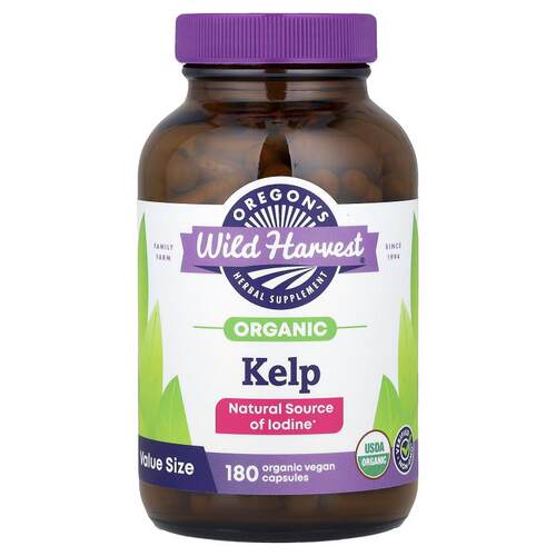 Oregon's Wild Harvest,Organic Kelp, 180 Organic Vegan Capsul