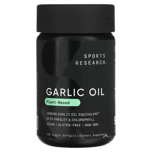 Sports Research,植物基，含欧芹和叶绿素的大蒜油