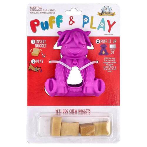 Yeti Dog Chew,Puff &amp;amp; Play, Treat Dispenser, Yeti