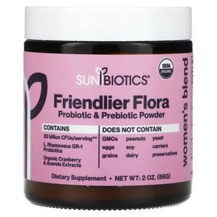 益生菌和益生元 Sunbiotics 女性专用混合物 Flora Friendlier