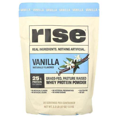 Rise Bar,乳清蛋白质粉，香草味，2.3 磅（1 千克）