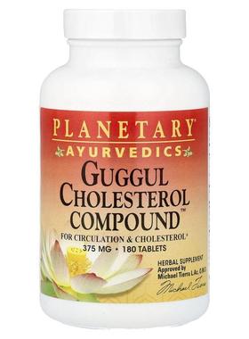 Planetary Herbals,阿育吠陀，古伽树脂胆甾醇化合物™，180 片