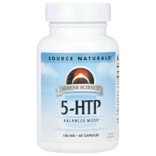 源美,Serene Science®, 5-HTP, 100 mg, 60 Capsules