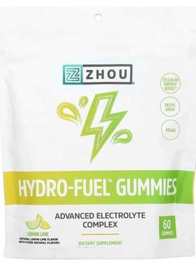 Zhou Nutrition,Hydro-Fuel Gummies, Cool Blue Freeze
