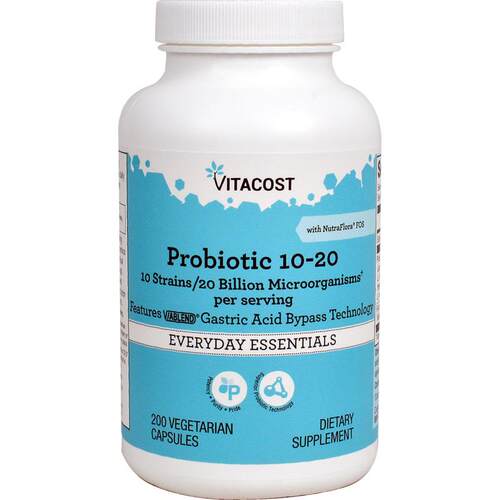 Vitacost,Probiotic 10-20 10 Strains, 20 billion CFU† per ser
