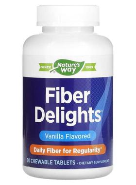 Nature's Way Fiber Delights 香草味 60 片咀嚼片