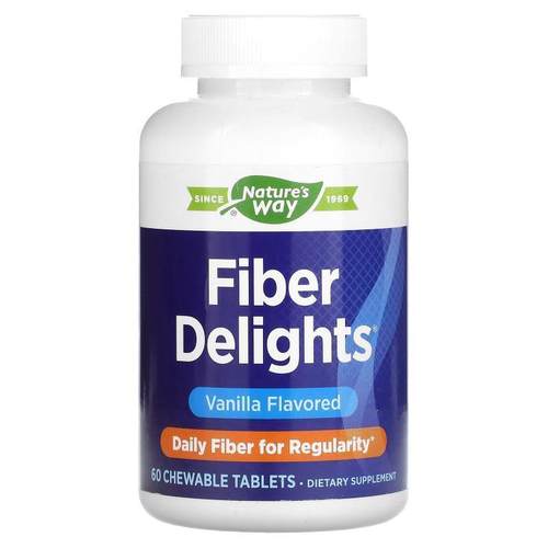 Nature's Way Fiber Delights 香草味 60 片咀嚼片