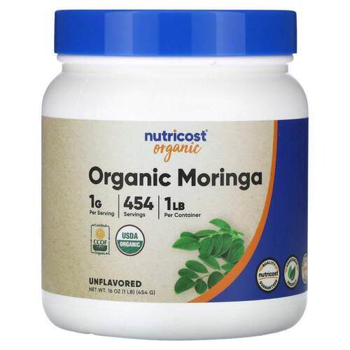 Nutricost,Organic Moringa, Unflavored, 16 oz (454 g)
