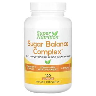 Super Nutrition,Sugar Balance Complex, 120 Veggie Capsules