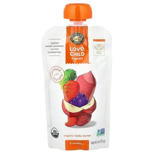 Love Child Organics,Organic Baby Puree, 6 Months+