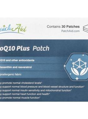 PatchAid,辅酶 Q10 Plus 贴片，30 片