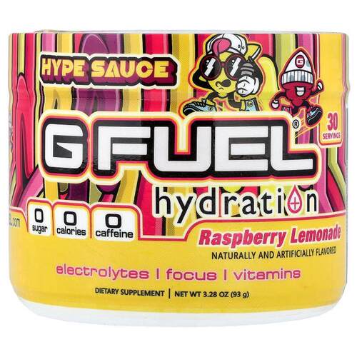 GFUEL,Hype Sauce，补水，树莓柠檬水味，3.28 盎司（93 克）