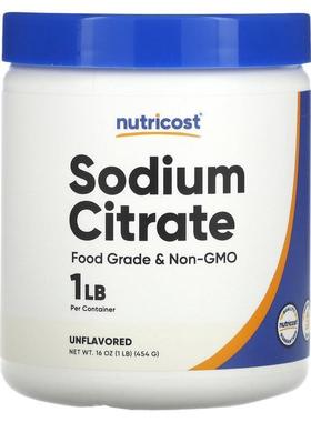 Nutricost,Sodium Citrate, Unflavored, 16 oz  (454 g)