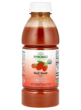 Dynamic Health,Goji Gold, Certified Organic Goji 100% Juice