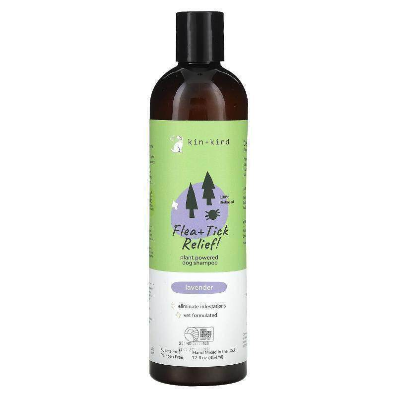 Kin+Kind跳蚤虱子去除宠物狗洗发水薰衣花草香