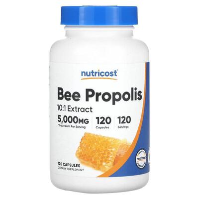 Nutricost,Bee Propolis, 500 mg, 120 Capsules