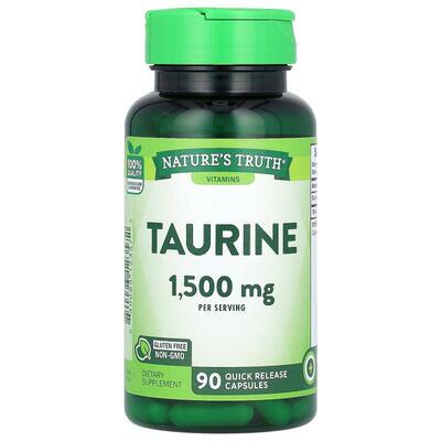 Nature's Truth,Vitamins, Taurine, 500 mg, 90 Quick Release C
