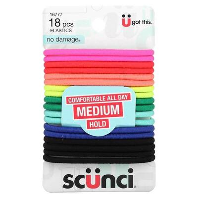 Scunci不伤发皮筋全天适用18根装