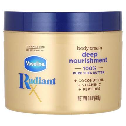 Vaseline,RadiantX, Deep Nourishment Body Cream, 10 oz (283 g