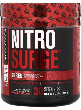 Jacked Factory,Nitro Surge, Shred Thermogenic Pre-Workout