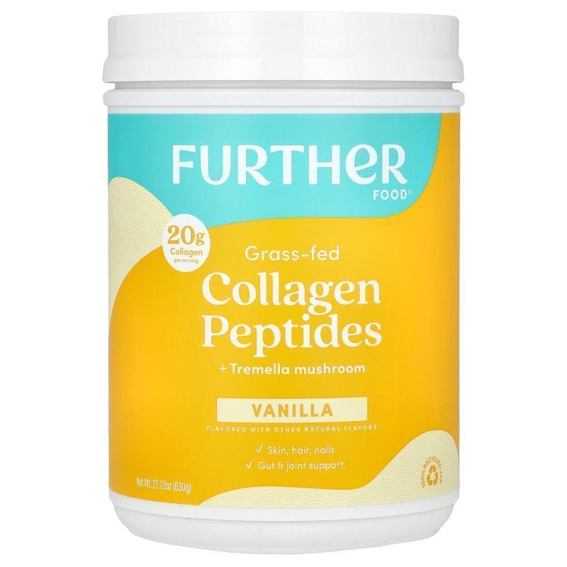 Further Food,Grass-Fed Collage Peptides + Tremella Mushroom,