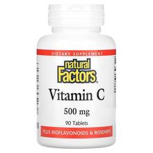 Natural Factors,Vitamin C, 500 mg, 90 Tablets