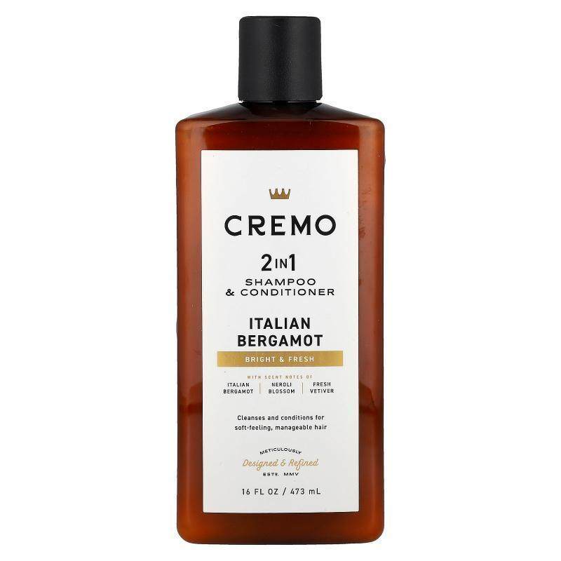 Cremo,2 in 1 Shampoo &amp;amp; Conditioner, Italian Berg