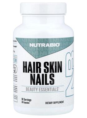 Nutrabio Labs,Hair Skin Nails, 90 Capsules