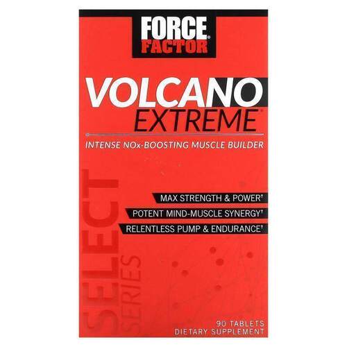Force Factor,Volcano Extreme，&nbsp;Nox 增肌剂，90 片