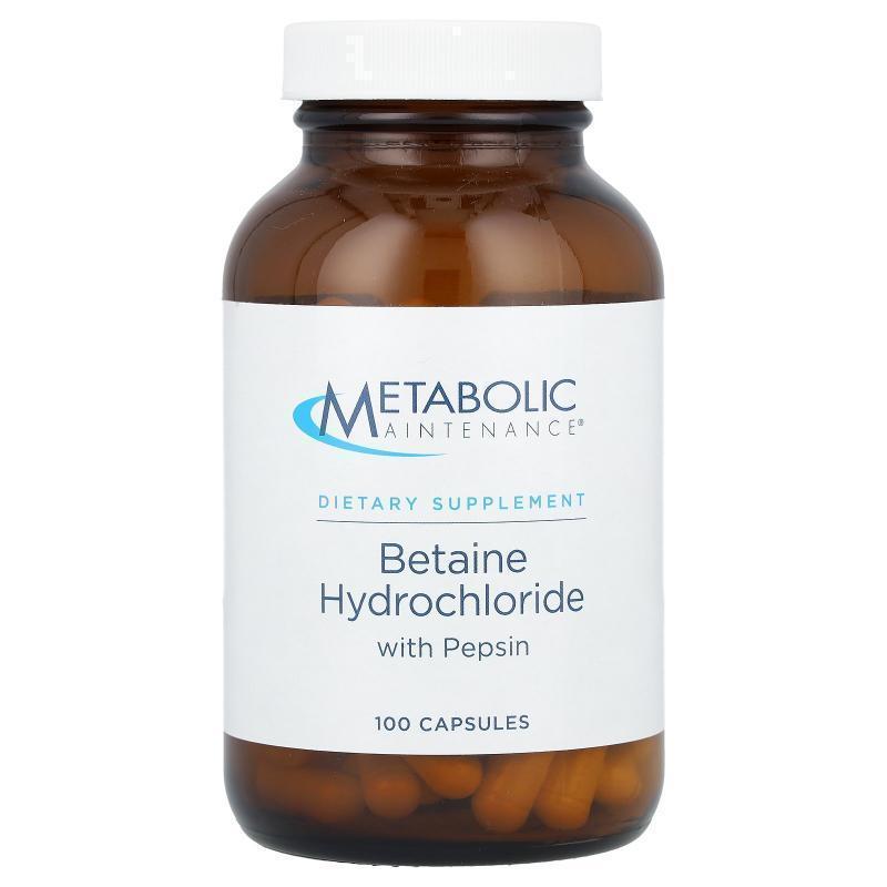 Metabolic Maintenance,Betaine Hydrochloride With Pepsin, 100