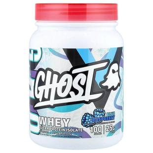 Ghost,Whey, Clear Protein Isolate, Blue Raspberry, 1.4 lb (6