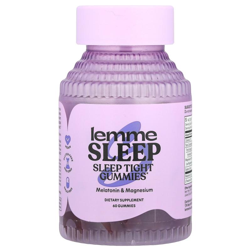 Lemme,Sleep Tight Gummies, Berry, 60 Gummies