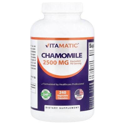 Vitamatic,Chamomile, 2,500 mg, 240 Vegetable Capsules