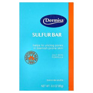 Dermisa,Sulfur Bar Soap, For Oily Skin, 3 oz (85 g)