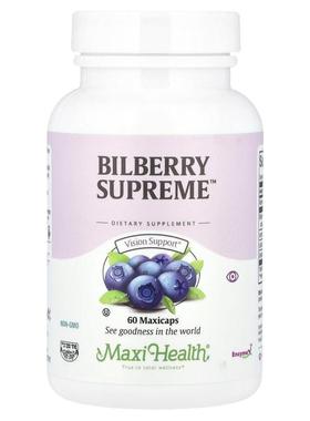 Maxi Health,Bilberry Supreme™，60 粒 Maxicap 胶囊