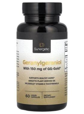 Sunergetic,Geranylgeraniol, 60 Liquid Capsules