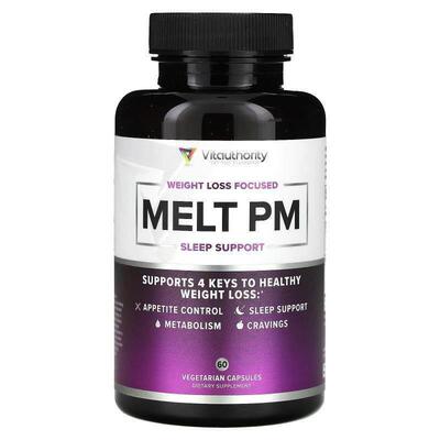 Vitauthority,Melt PM Sleep Support, 60 Vegetarian Capsules