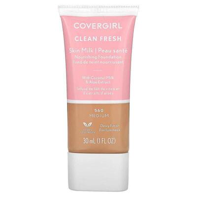 封面女郎,Clean Fresh, Skin Milk Nourishing Foundation, 560 M