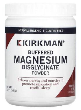 Kirkman Labs,Buffered Magnesium Bisglycinate Powder, 4 oz (1