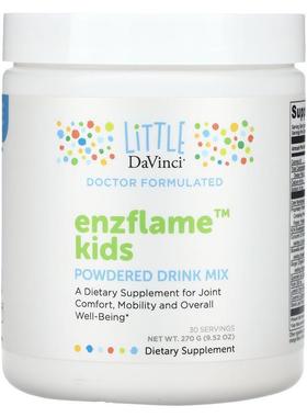 Little DaVinci,Enzflame Kids, Powdered Drink Mix, 9.52 oz (2