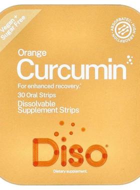 Diso,Curcumin, Orange , 30 Oral Strips