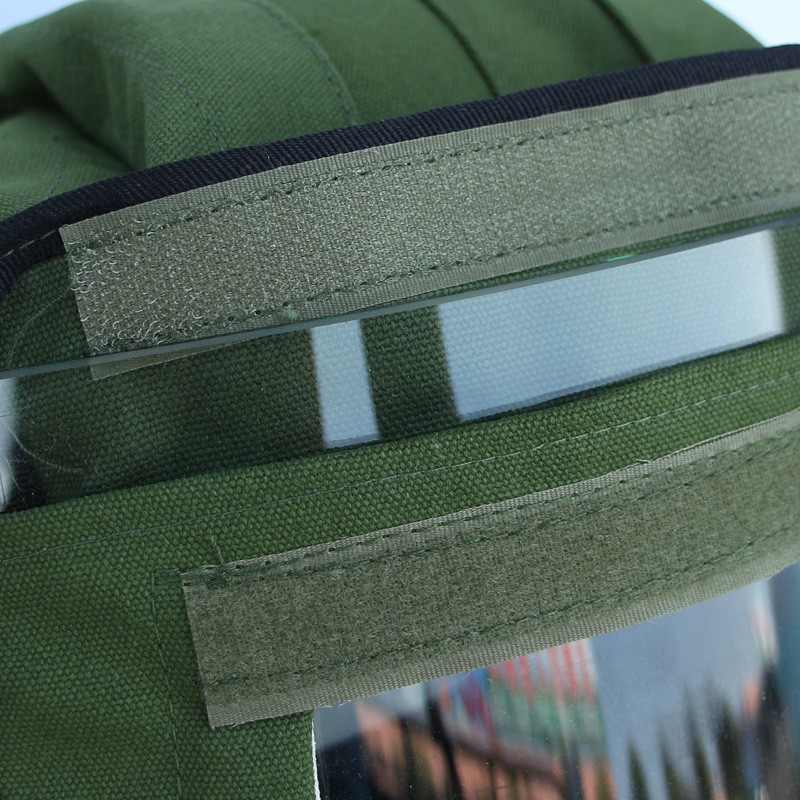 打磨防尘喷e砂喷漆通风弯玻璃大头帽防溅风沙头套帽面罩风帽披肩