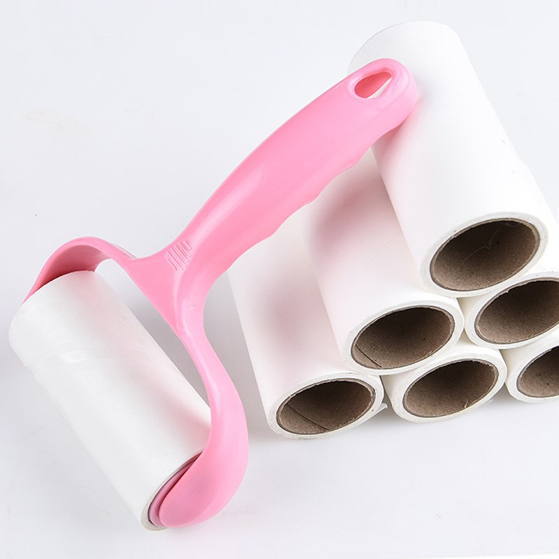 粘毛器滚筒可撕式滚刷沾毛除毛z猫毛粘头发神器粘纸滚撕纸替换卷