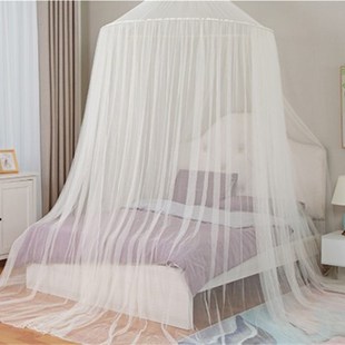 超值2m2.5加宽双人拼接子母床圆A形蚊帐1.8M3米特大公主风吊顶床