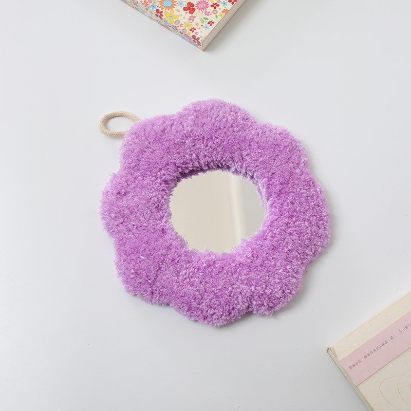 戳戳绣毛线手工小花化妆镜子diy材料包便K携挂件新手解压创意礼物,居家布艺,戳戳绣,淘宝优惠券,粉丝福利购,淘宝优惠卷