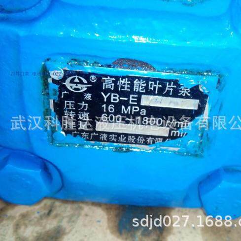 注机油泵Y-E40/25 YB-E40/2YB-E40/12广/液双联叶片泵YB塑-E125/3