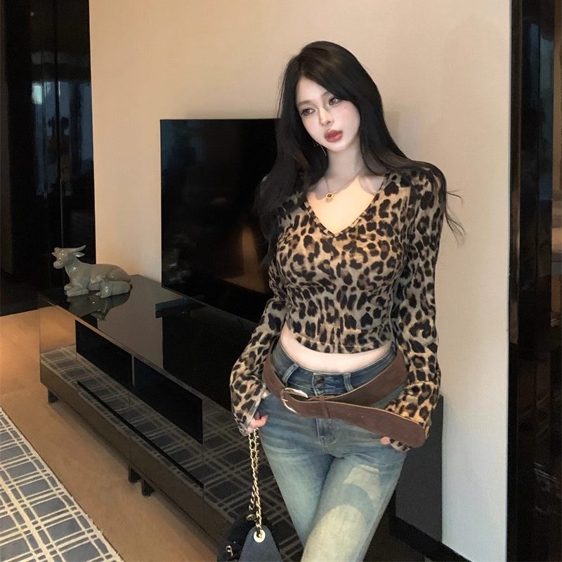 欧美ins风女装2025新款豹